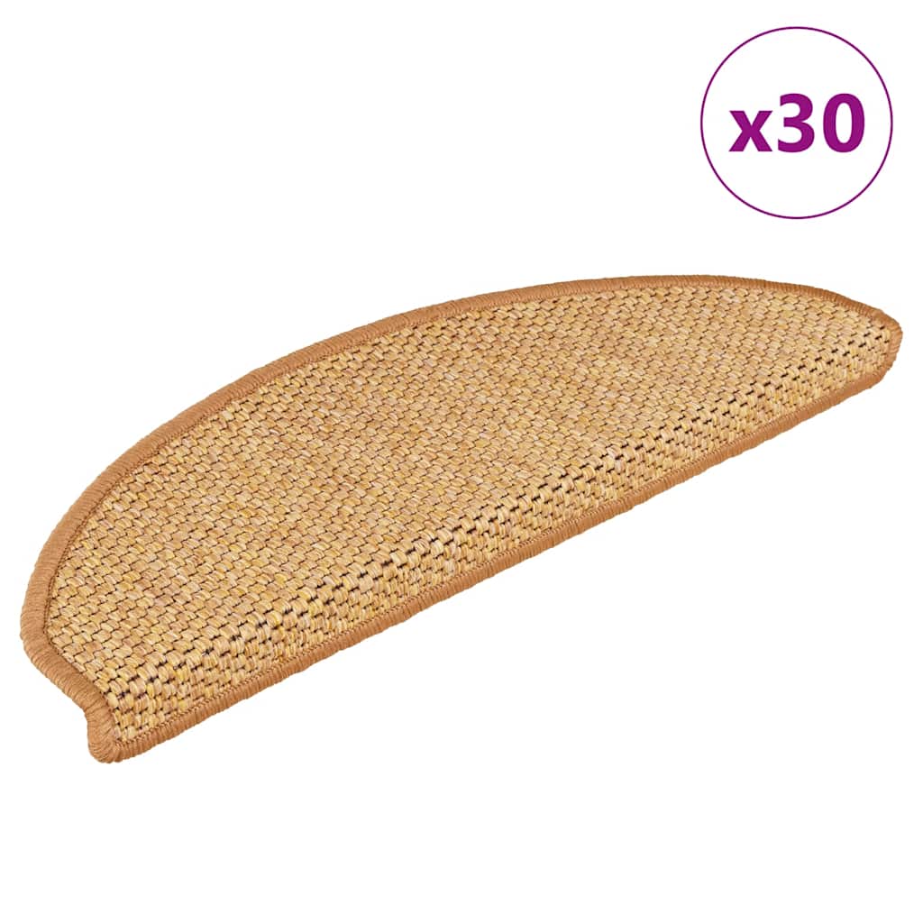 Trappmattor Självhäftande Sisal-Look 30 St Berber
