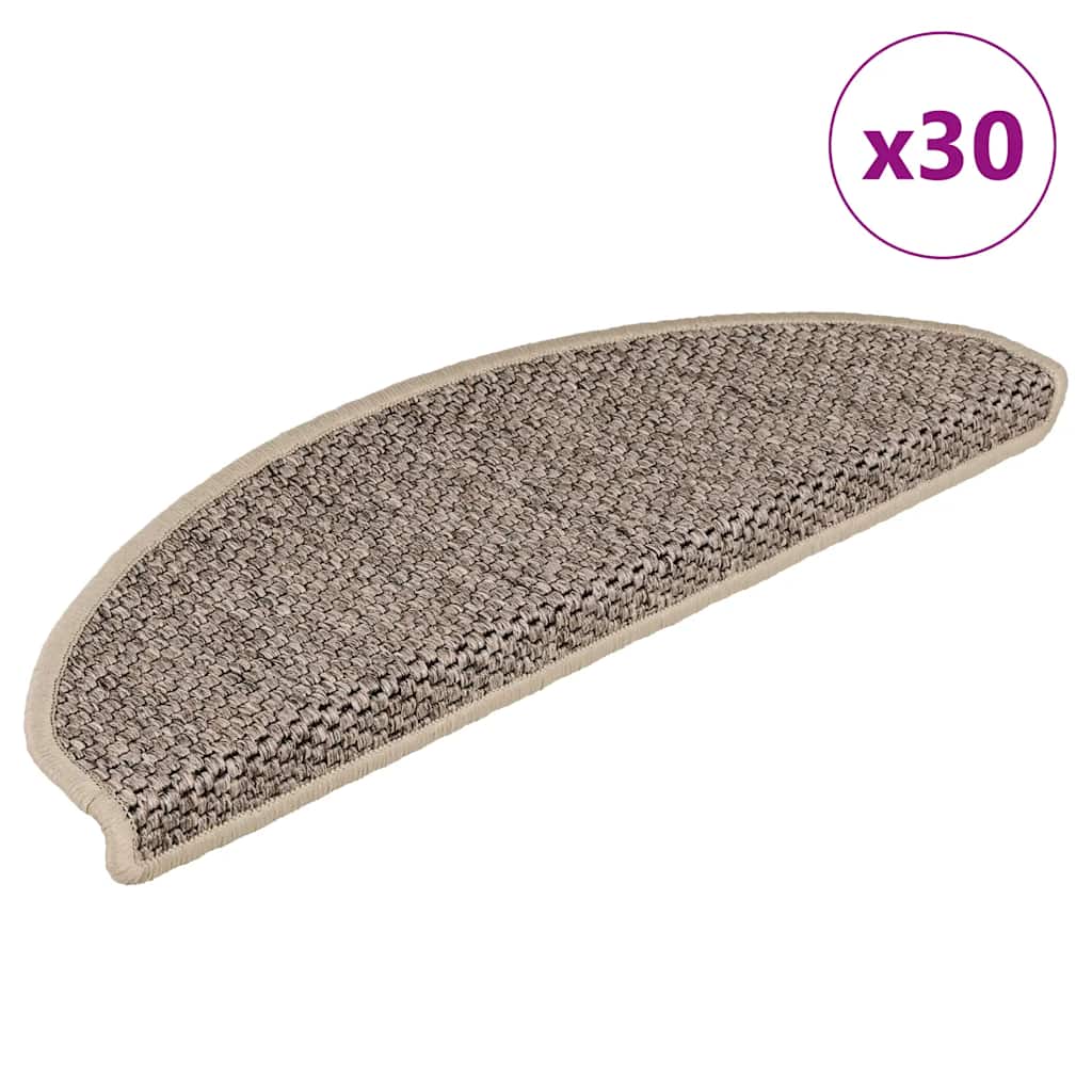 Trappmattor Självhäftande Sisal-Look 30 St Berber