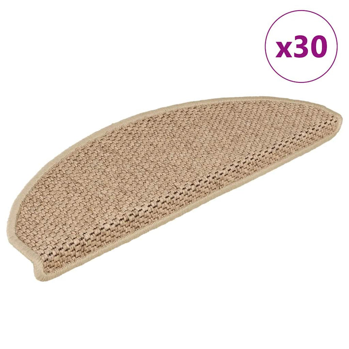 Trappmattor Självhäftande Sisal-Look 30 St Berber