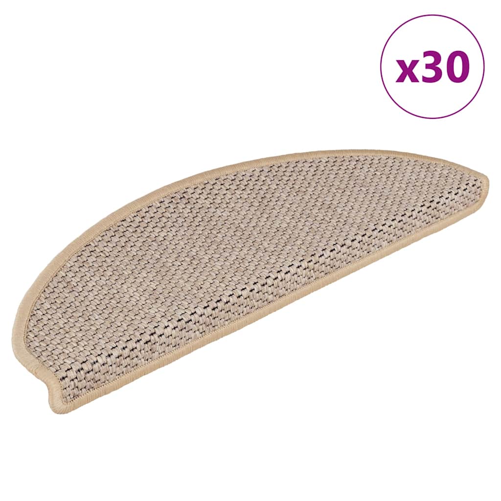 Trappmattor Självhäftande Sisal-Look 30 St Berber
