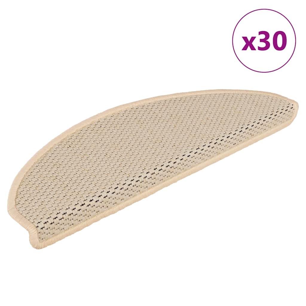Trappmattor Självhäftande Sisal-Look 30 St Berber