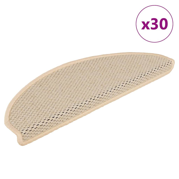 Trappmattor Självhäftande Sisal-Look 30 St Berber