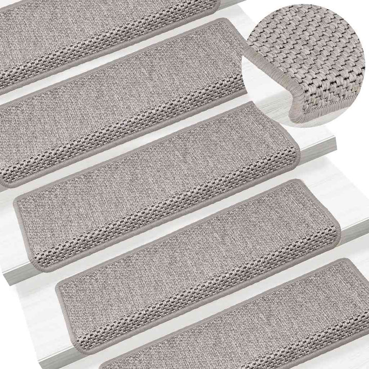 Trappmattor Självhäftande Sisal-Look 30 St 65X21X4 Cm