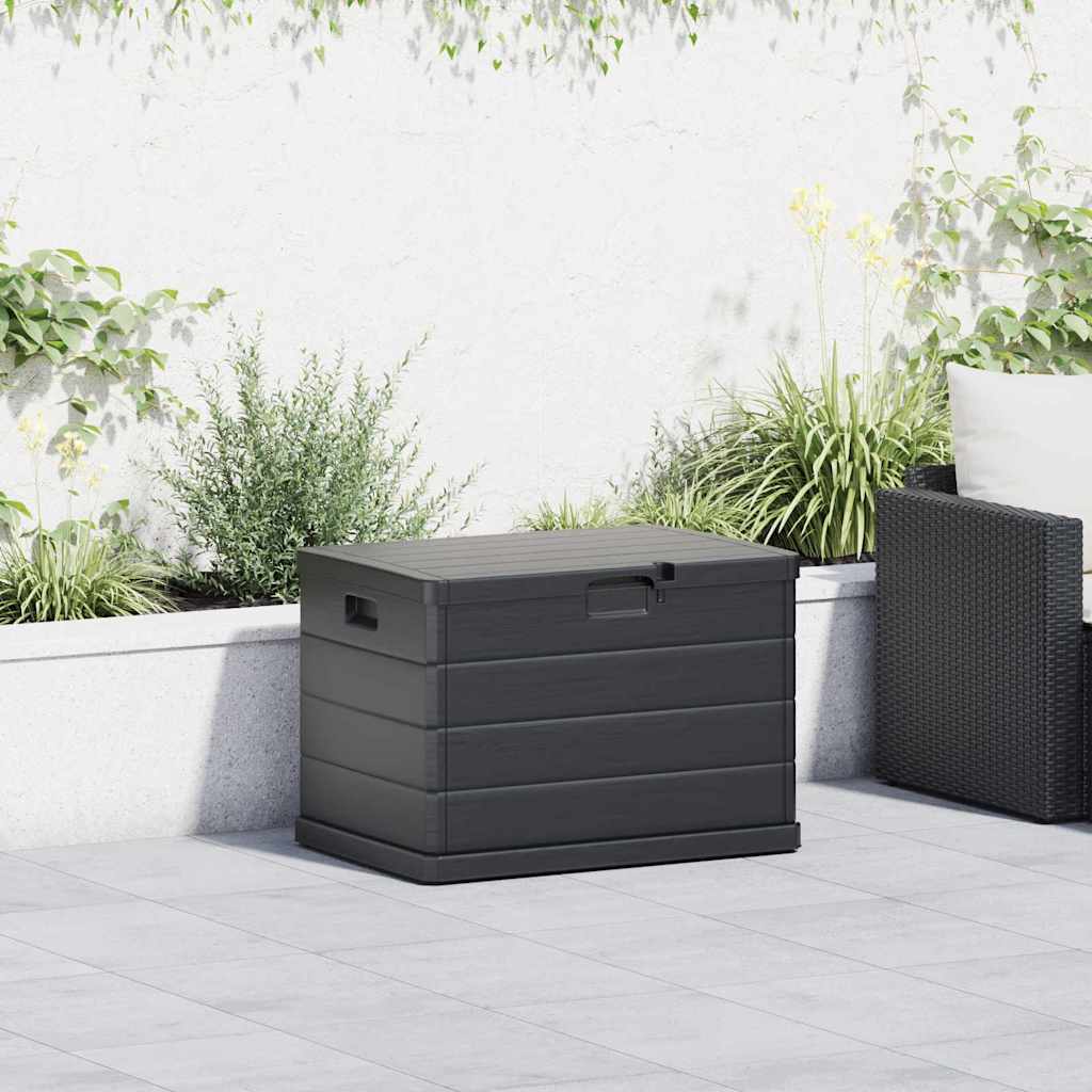 Trädgårdsförvaringslåda Antracit 77,5 X 54,5 X 53 Cm Plast