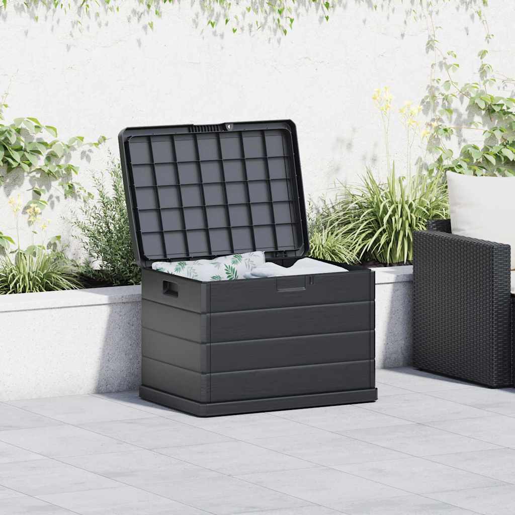 Trädgårdsförvaringslåda Antracit 77,5 X 54,5 X 53 Cm Plast