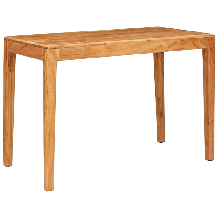 Matbord 110 X 55 X 76 Cm Massivt Akaciaträ Brun Rektangulär