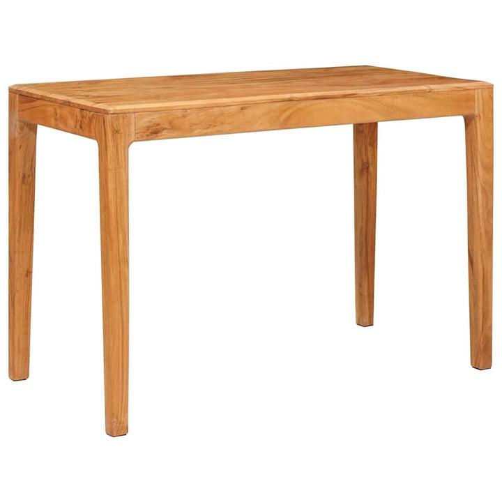 Matbord 110 X 55 X 76 Cm Massivt Akaciaträ Brun Rektangulär
