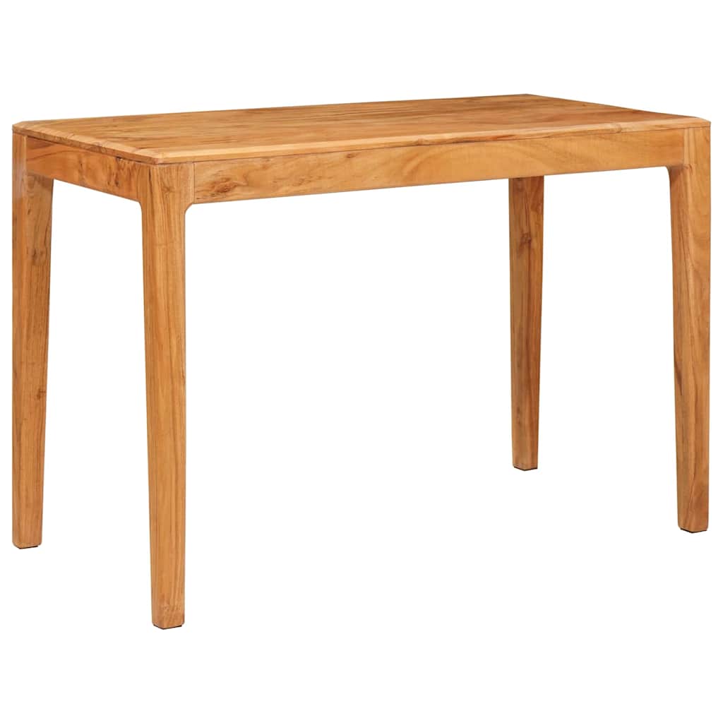 Matbord 110 X 55 X 76 Cm Massivt Akaciaträ Brun Rektangulär