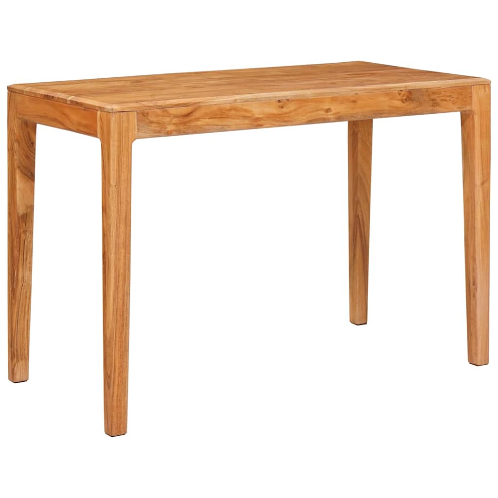 Matbord 110 X 55 X 76 Cm Massivt Akaciaträ Brun Rektangulär