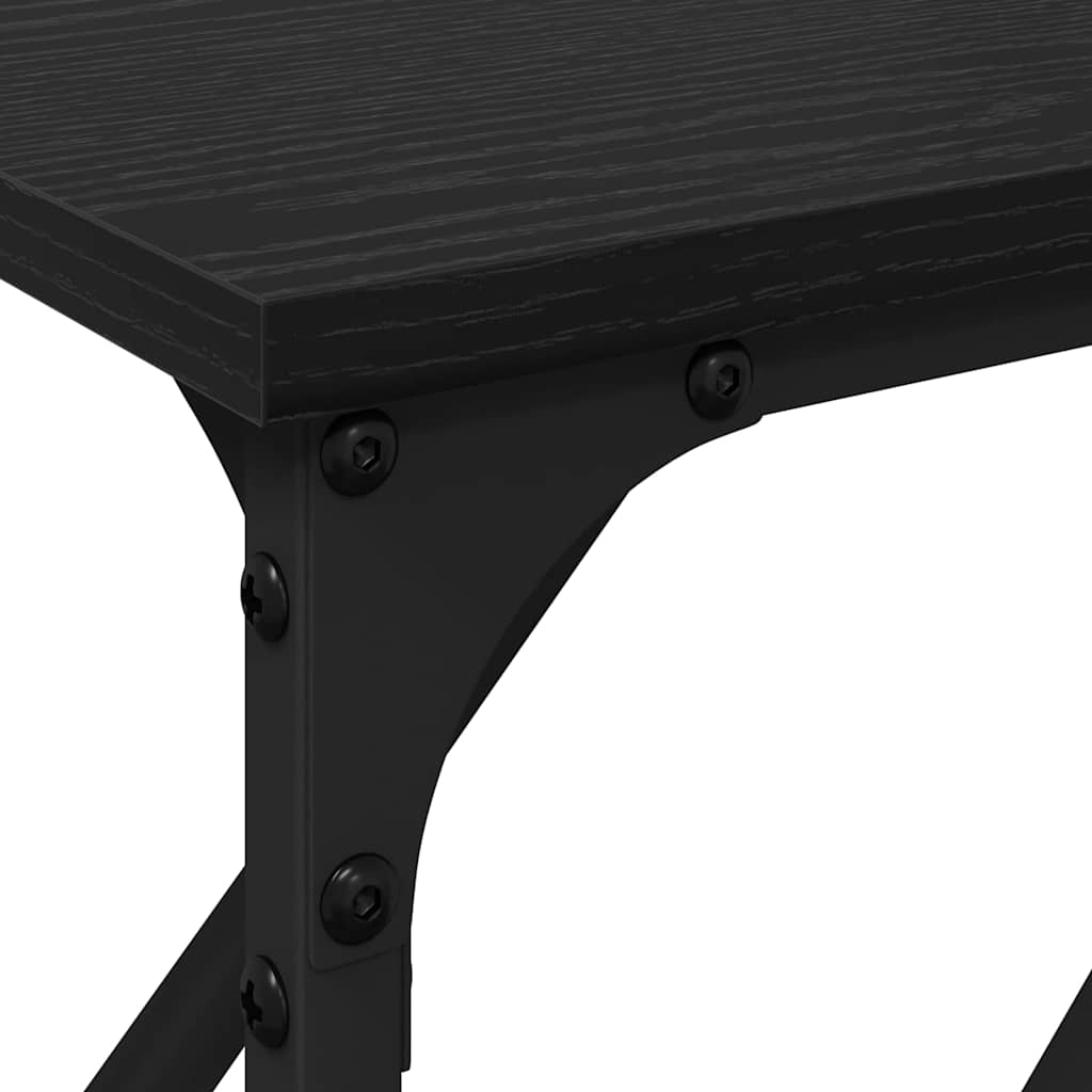 Konsolbord Svart Ek 180 X 23 X 75 Cm