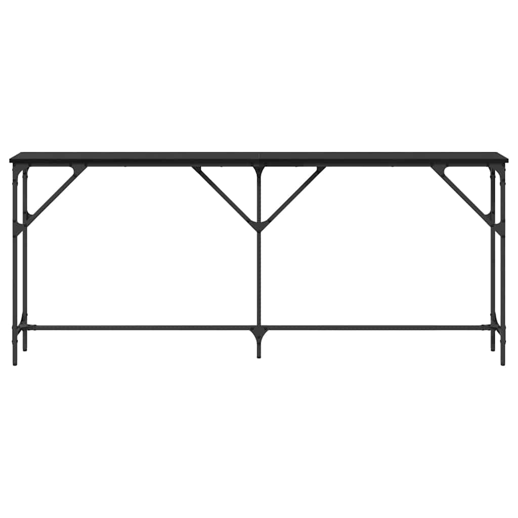 Konsolbord Svart Ek 180 X 23 X 75 Cm