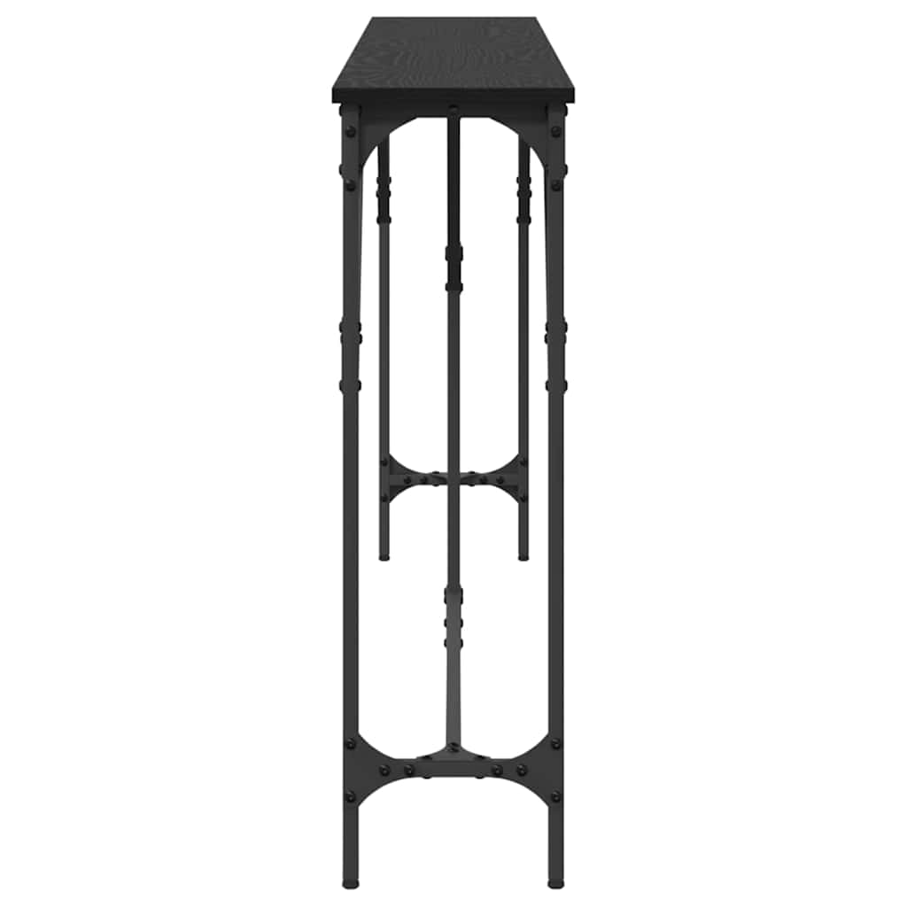 Konsolbord Svart Ek 180 X 23 X 75 Cm