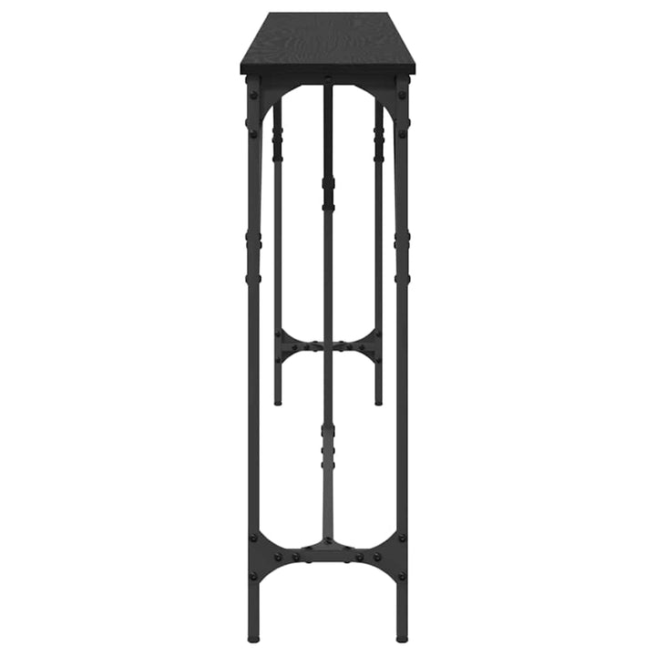Konsolbord Svart Ek 180 X 23 X 75 Cm