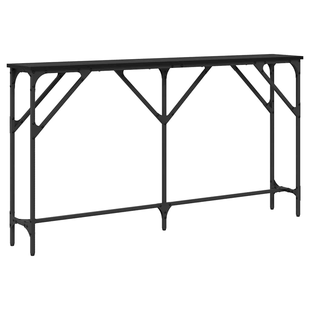Konsolbord Svart Ek 140 X 23 X 75 Cm