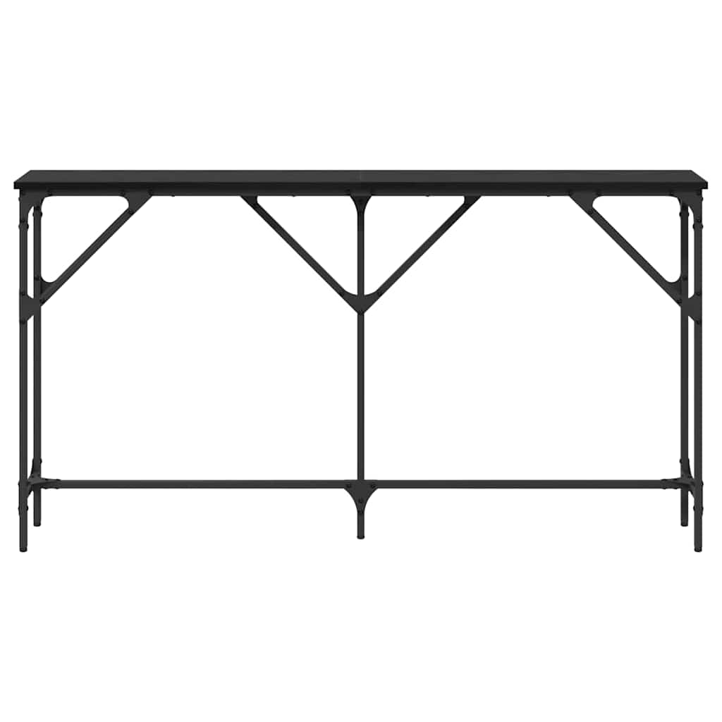 Konsolbord Svart Ek 140 X 23 X 75 Cm