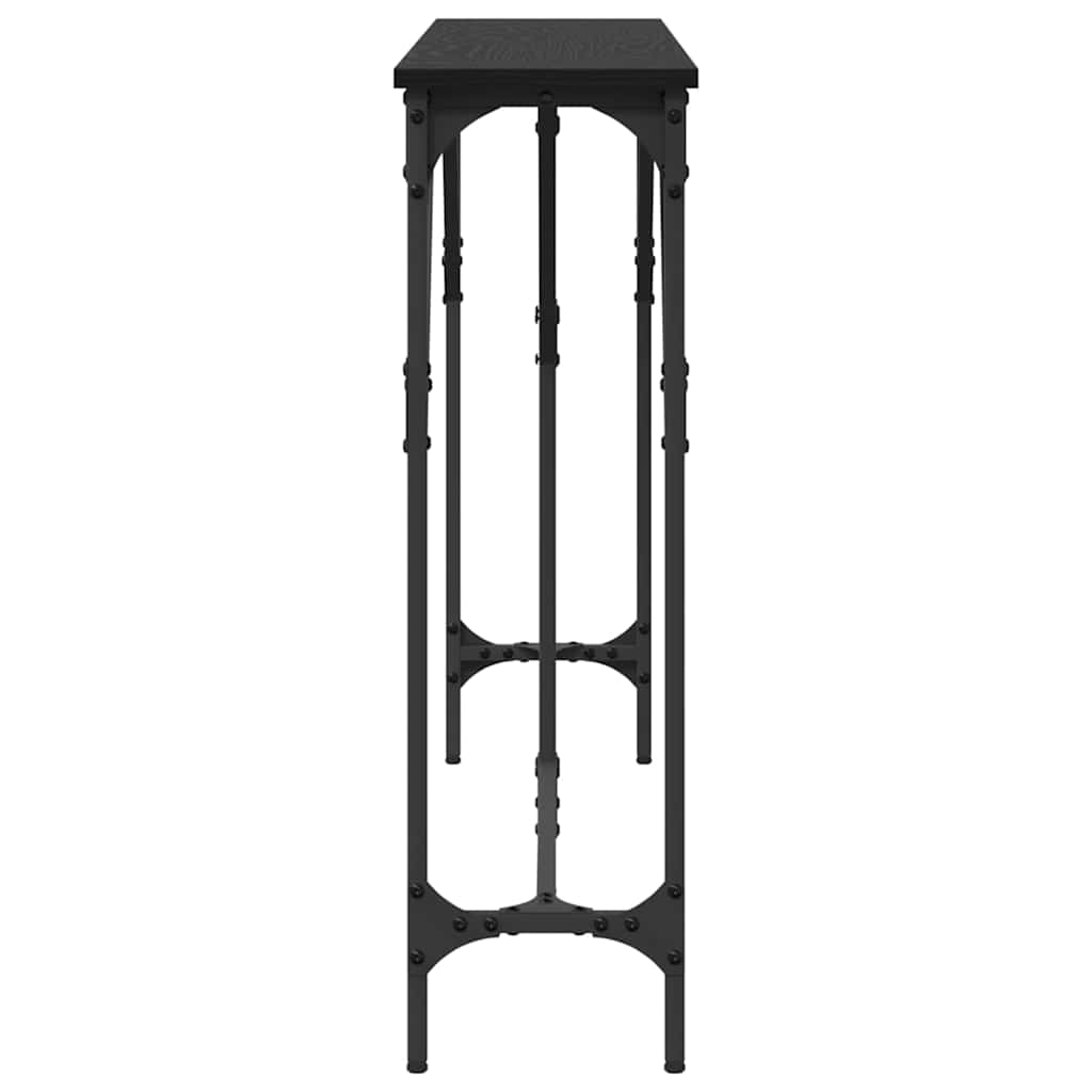 Konsolbord Svart Ek 140 X 23 X 75 Cm