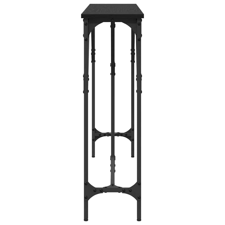 Konsolbord Svart Ek 140 X 23 X 75 Cm