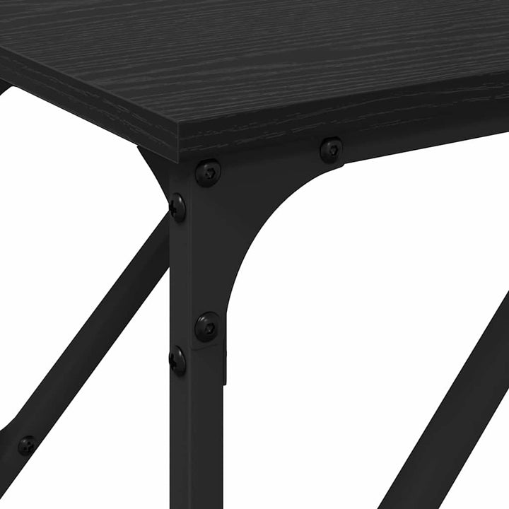 Konsolbord Svart Ek 200 X 29 X 75 Cm
