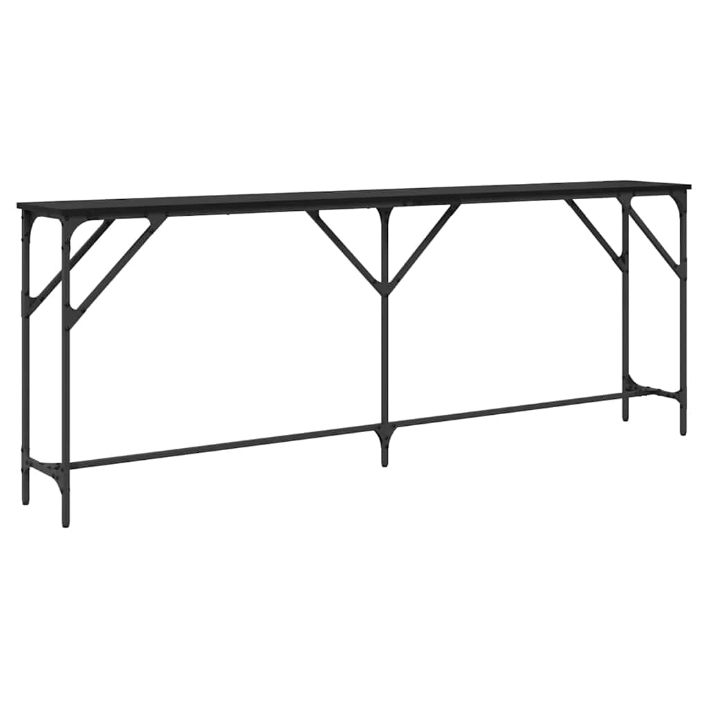 Konsolbord Svart Ek 200 X 29 X 75 Cm