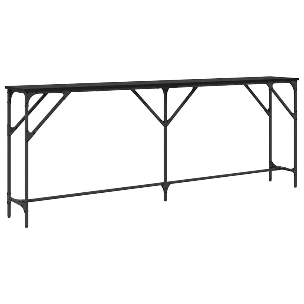 Konsolbord Svart Ek 200 X 29 X 75 Cm