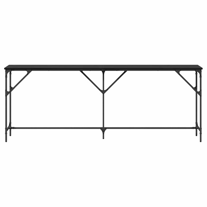 Konsolbord Svart Ek 200 X 29 X 75 Cm