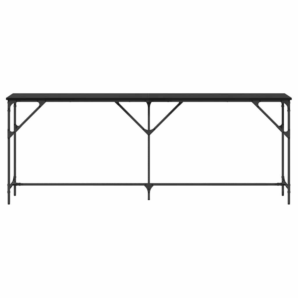 Konsolbord Svart Ek 200 X 29 X 75 Cm