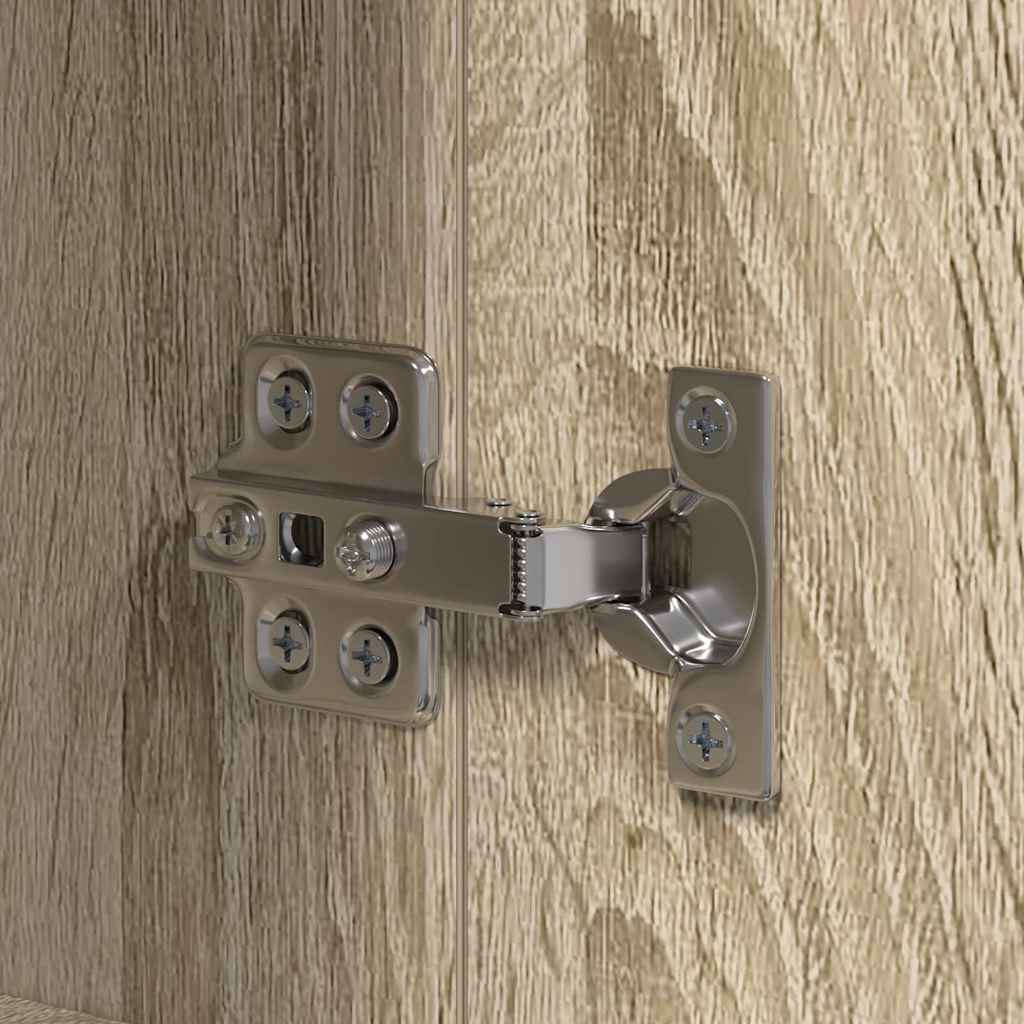 Köksskåp Beige 35 X 50 X 180 Cm Konstruerat Trä