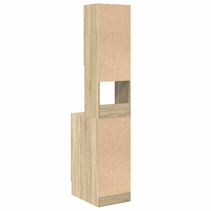 Köksskåp Beige 35 X 50 X 180 Cm Konstruerat Trä