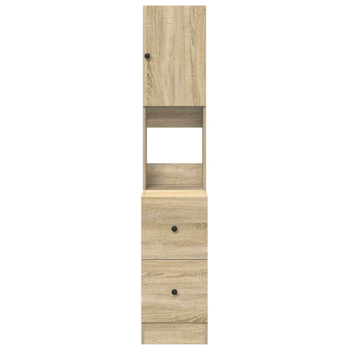 Köksskåp Beige 35 X 50 X 180 Cm Konstruerat Trä