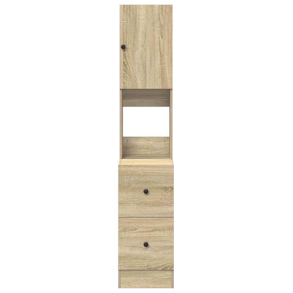 Köksskåp Beige 35 X 50 X 180 Cm Konstruerat Trä