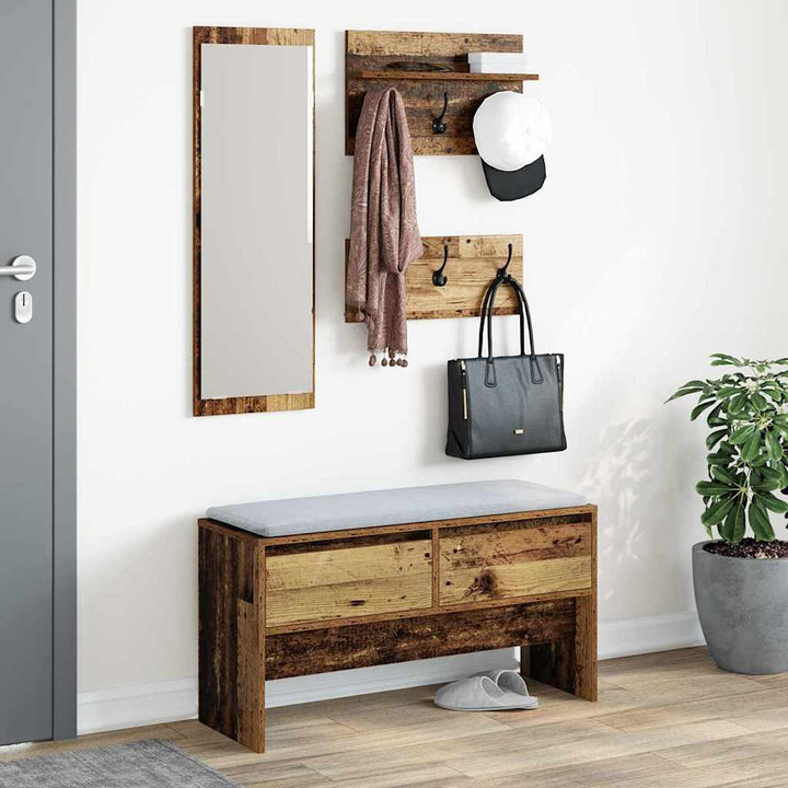 Hallmöbelset Gammalt Trä 90 X 31 X 46,5 Cm Konstruerat Trä