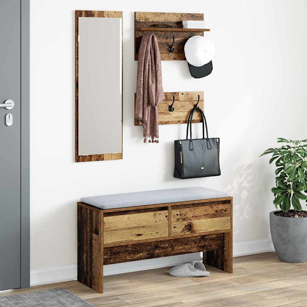 Hallmöbelset Gammalt Trä 90 X 31 X 46,5 Cm Konstruerat Trä