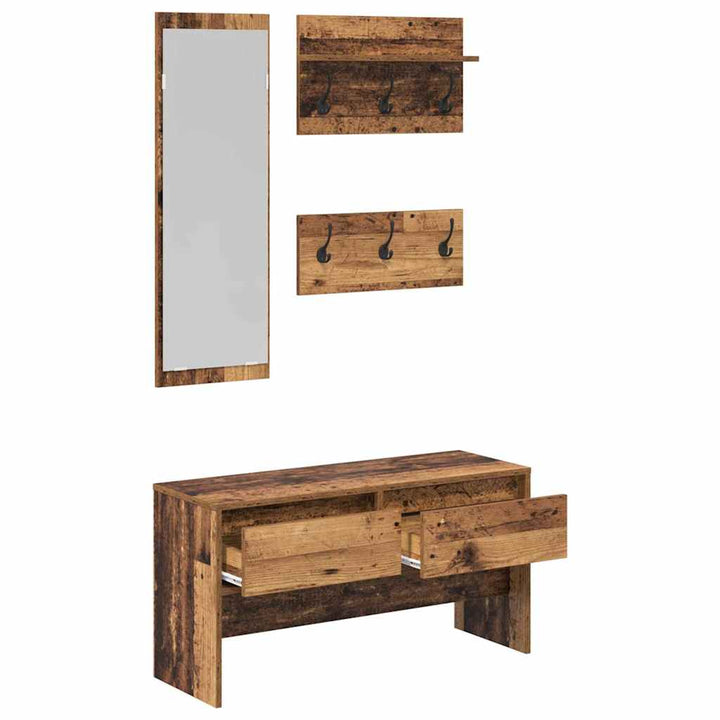 Hallmöbelset Gammalt Trä 90 X 31 X 46,5 Cm Konstruerat Trä