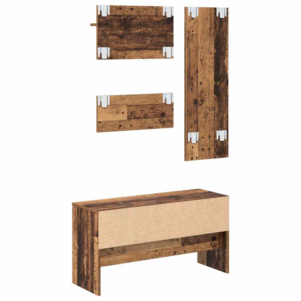 Hallmöbelset Gammalt Trä 90 X 31 X 46,5 Cm Konstruerat Trä
