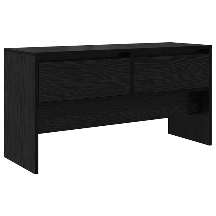 Hallmöbelset Med Låda Med Hylla 4 Pcs Svart Ek Konstruerat Trä
