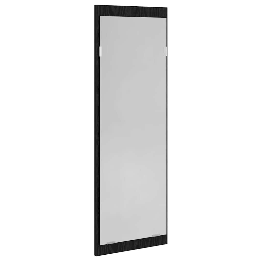 Hallmöbelset Med Låda Med Hylla 4 Pcs Svart Ek Konstruerat Trä