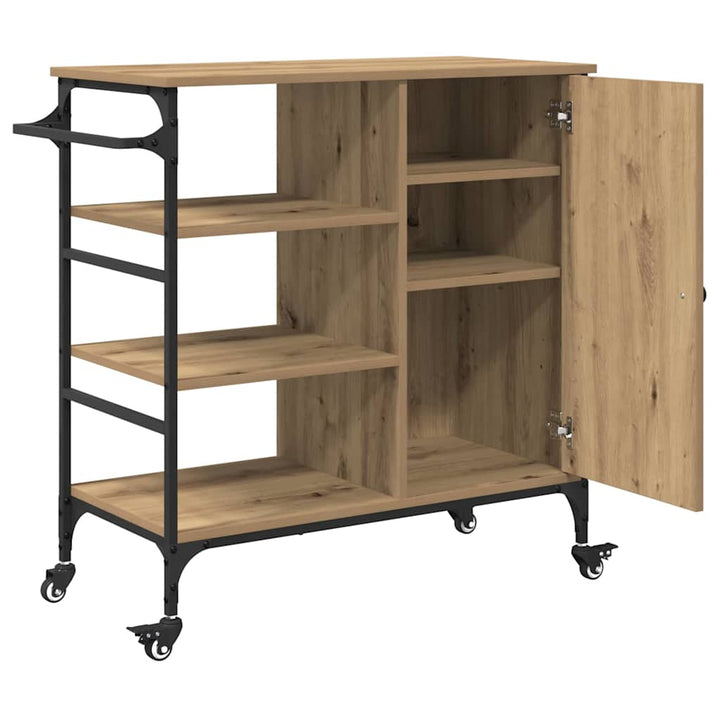 Köksvagn Artisan Ek 87.5 X 39 X 84.5 Cm Konstruerat Trä