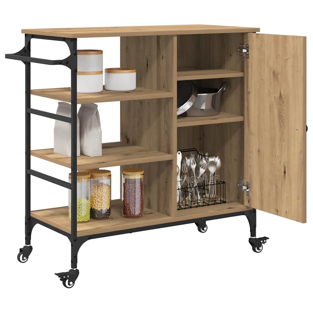 Köksvagn Artisan Ek 87.5 X 39 X 84.5 Cm Konstruerat Trä