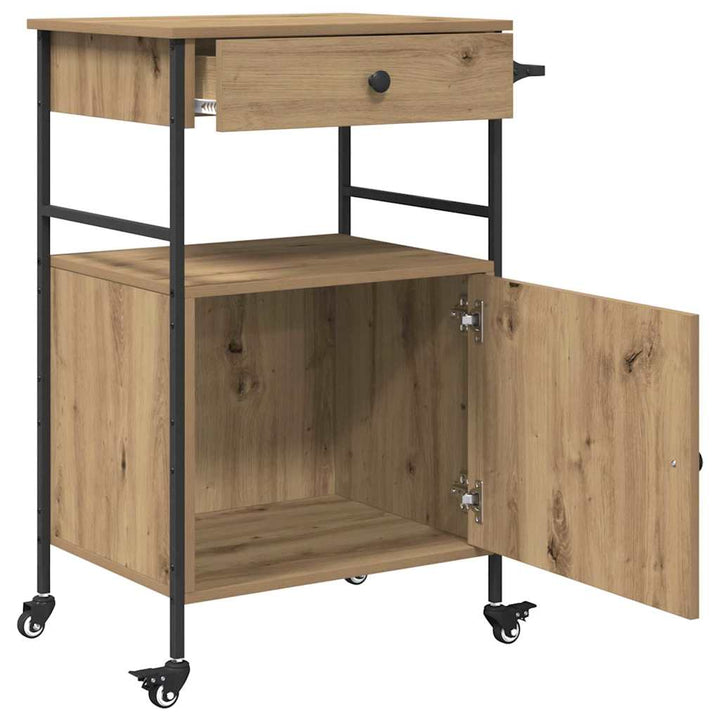 Köksvagn Artisan Ek 56 X 43 X 89,5 Cm Konstruerat Trä