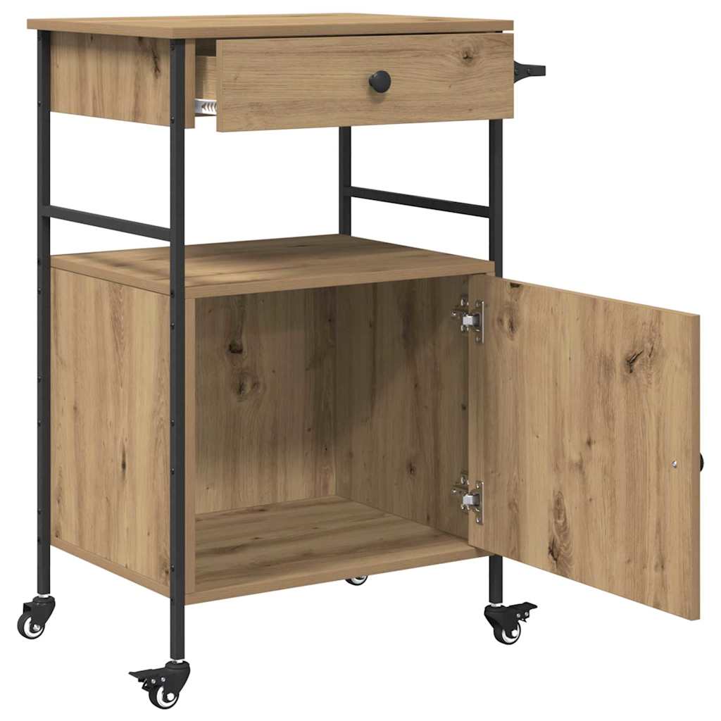 Köksvagn Artisan Ek 56 X 43 X 89,5 Cm Konstruerat Trä