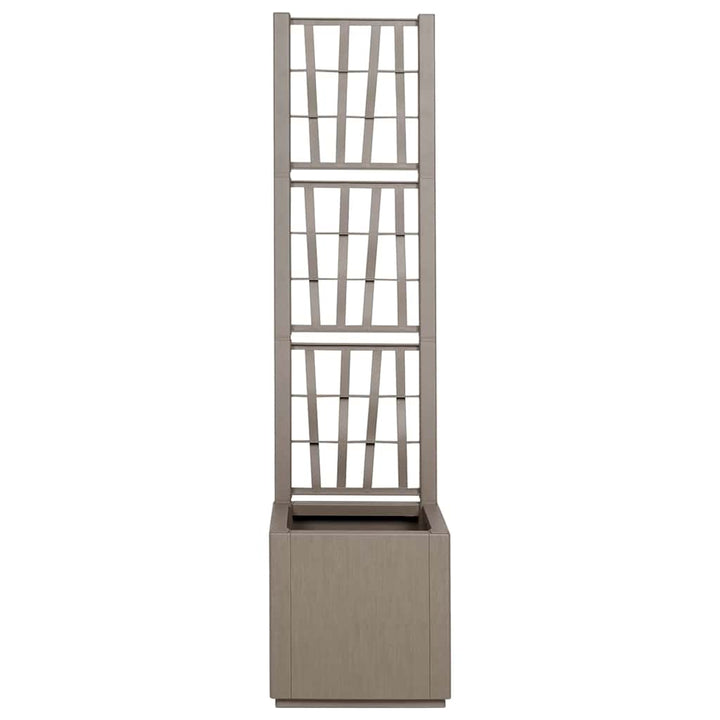 Trädgårdsplanterare Med Trellis Ljusbrun 36 X 36 X 140 Cm Pp