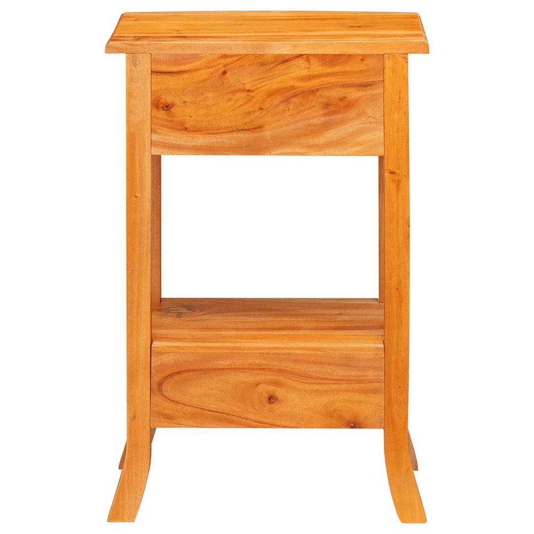 Konsolbord Naturfärg 50,5 X 30 X 75,5 Cm Massivt Mahognyträ