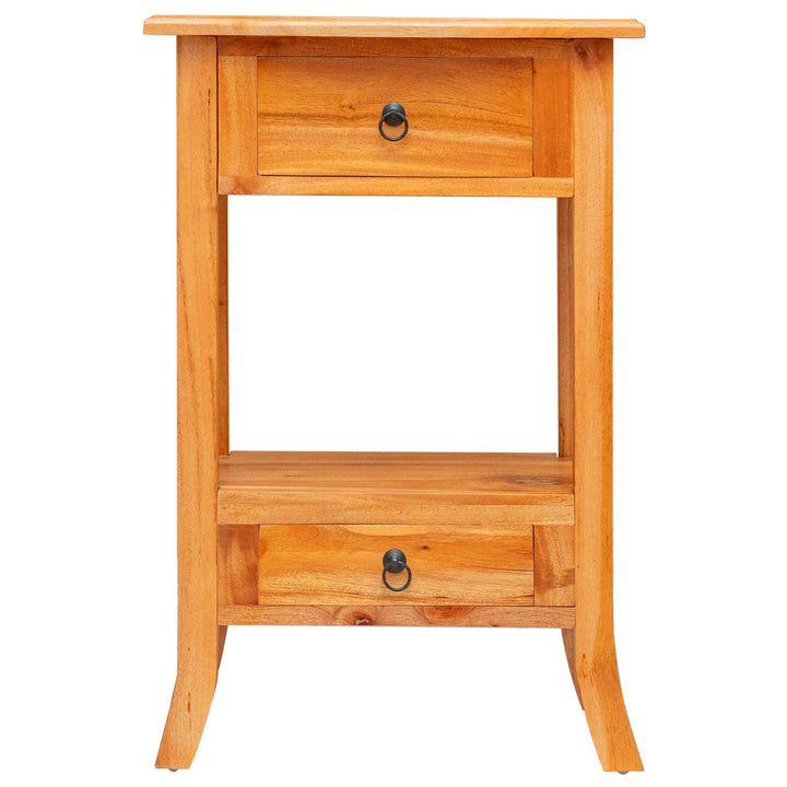 Konsolbord Naturfärg 50,5 X 30 X 75,5 Cm Massivt Mahognyträ