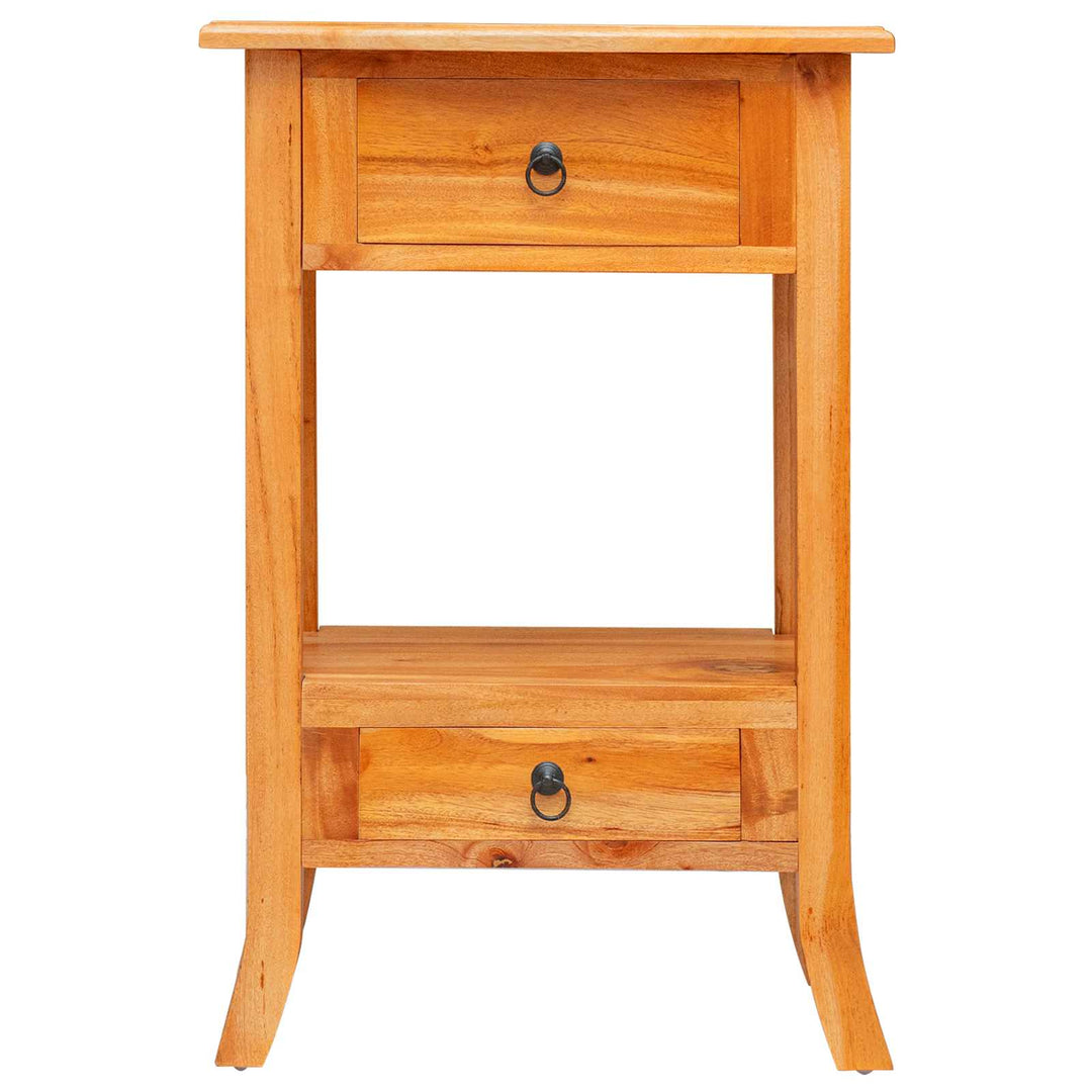 Konsolbord Naturfärg 50,5 X 30 X 75,5 Cm Massivt Mahognyträ