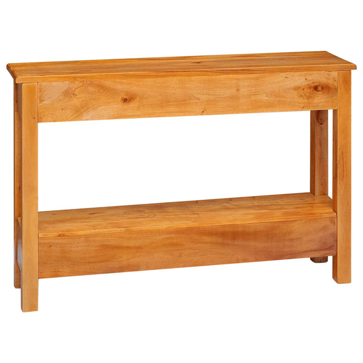 Konsolbord Naturfärg 115 X 32 X 76 Cm Massivt Mahognyträ