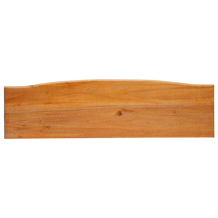 Konsolbord Naturfärg 115 X 32 X 76 Cm Massivt Mahognyträ
