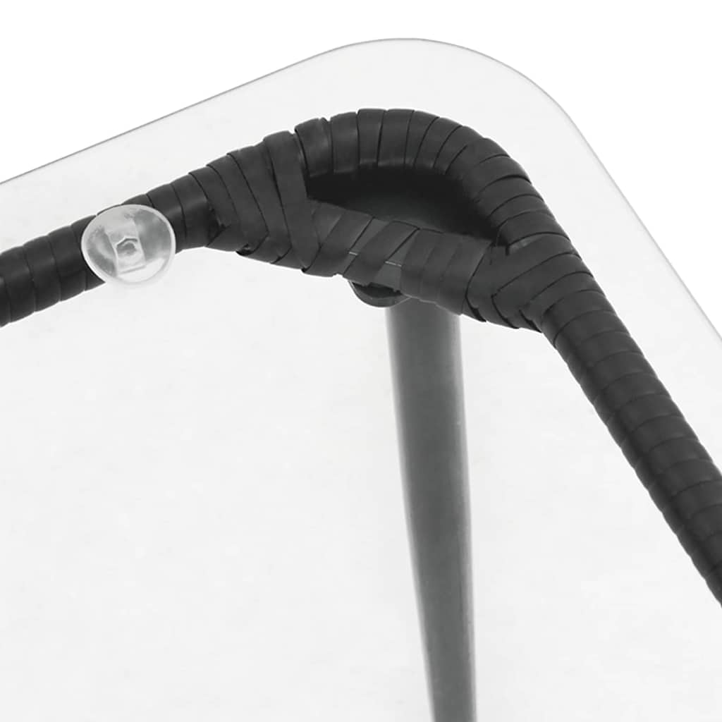 Trädgårdsbord Svart 80 X 40 X 45 Cm Konstrotting