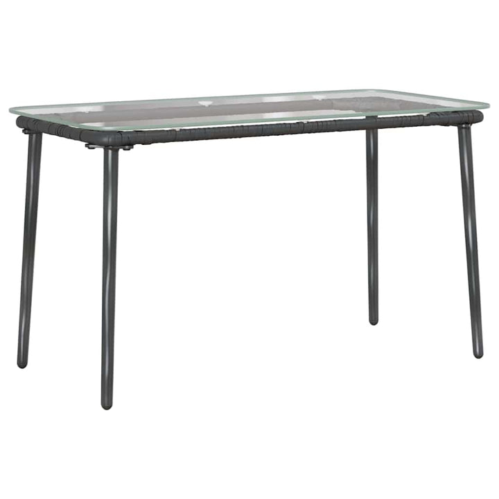 Trädgårdsbord Svart 80 X 40 X 45 Cm Konstrotting