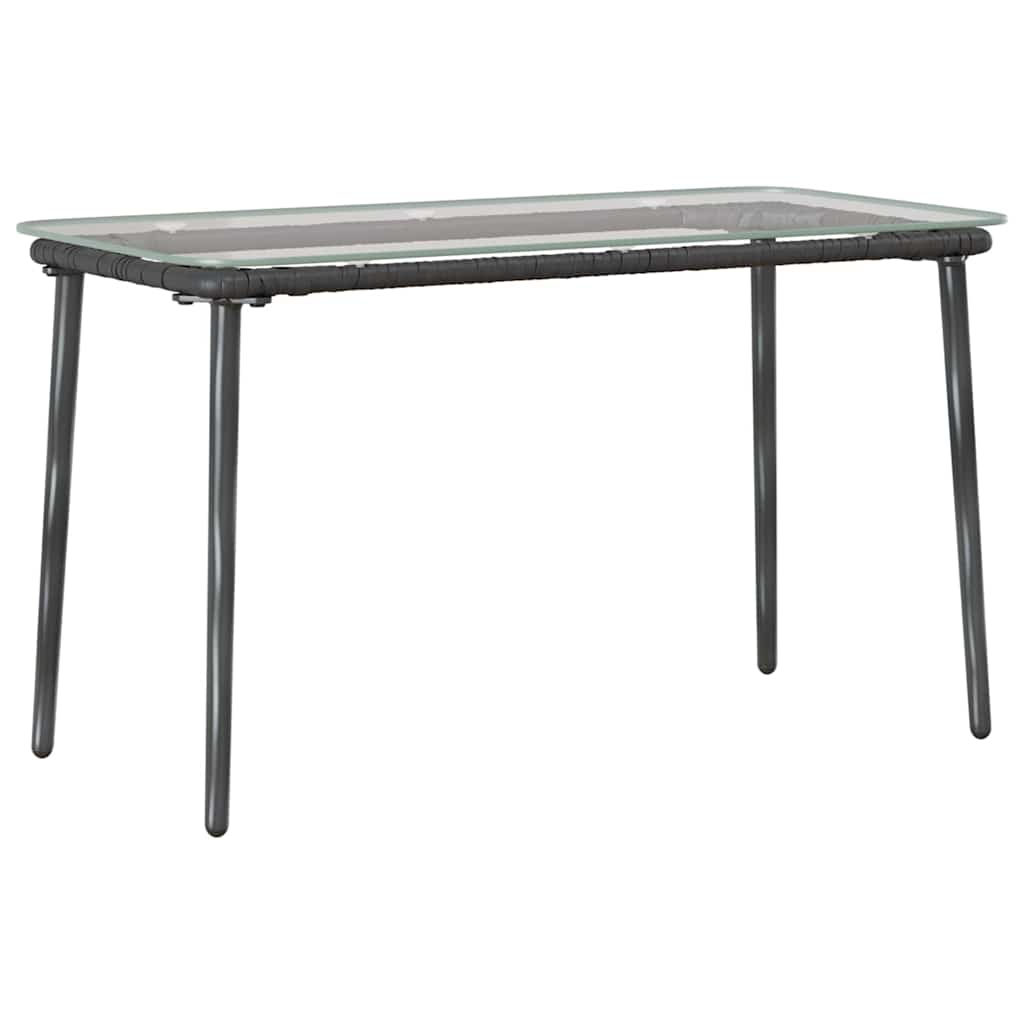 Trädgårdsbord Svart 80 X 40 X 45 Cm Konstrotting