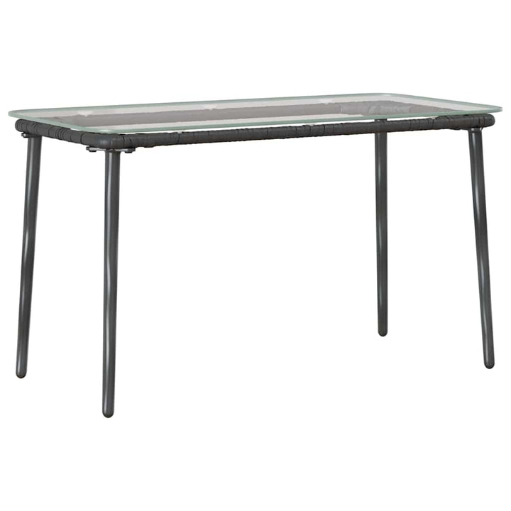 Trädgårdsbord Svart 80 X 40 X 45 Cm Konstrotting